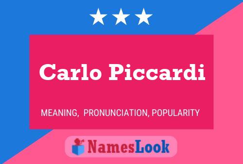 ملصق اسم Carlo Piccardi