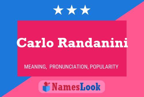 ملصق اسم Carlo Randanini