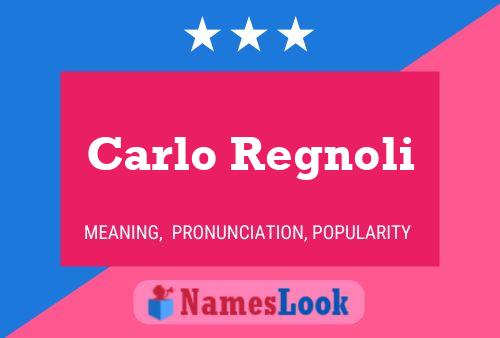 ملصق اسم Carlo Regnoli