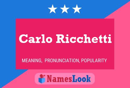 ملصق اسم Carlo Ricchetti