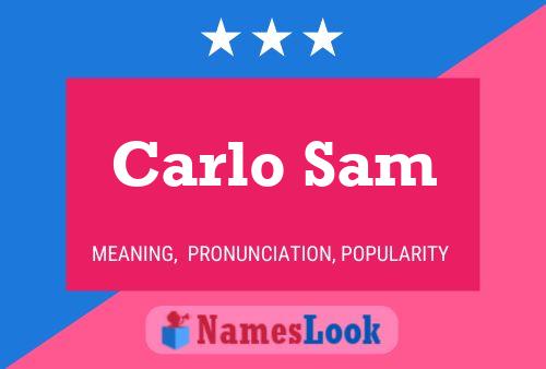 ملصق اسم Carlo Sam