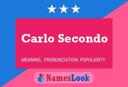 ملصق اسم Carlo Secondo