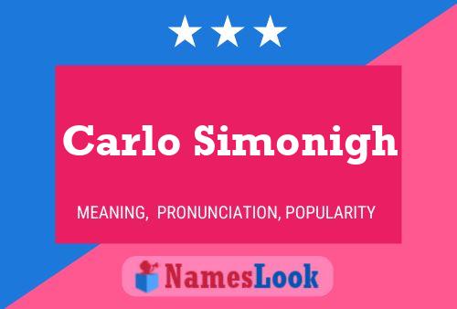 ملصق اسم Carlo Simonigh