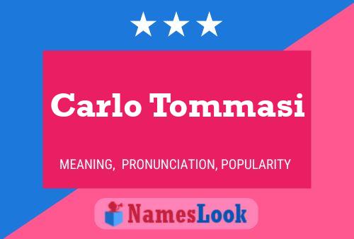 ملصق اسم Carlo Tommasi