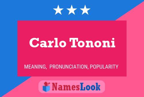 ملصق اسم Carlo Tononi