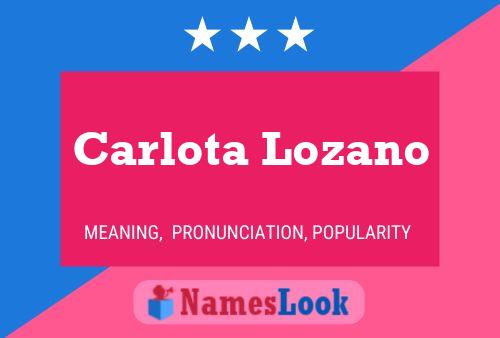 ملصق اسم Carlota Lozano