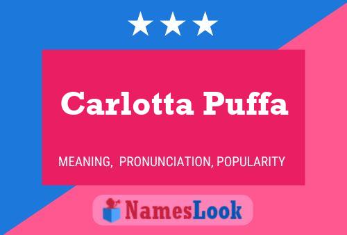 ملصق اسم Carlotta Puffa