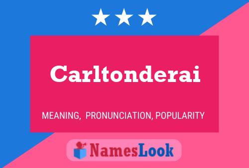 ملصق اسم Carltonderai