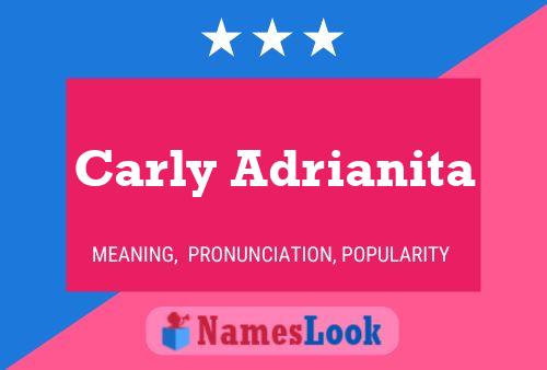 ملصق اسم Carly Adrianita