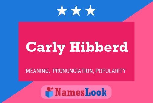 ملصق اسم Carly Hibberd