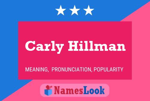 ملصق اسم Carly Hillman