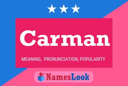 ملصق اسم Carman