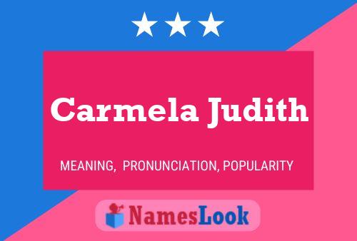 ملصق اسم Carmela Judith