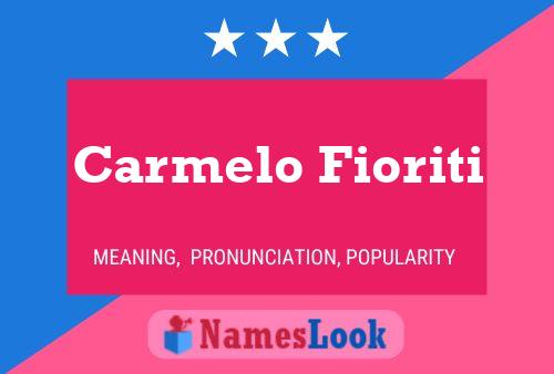 ملصق اسم Carmelo Fioriti