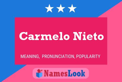 ملصق اسم Carmelo Nieto