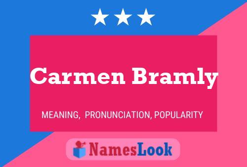 ملصق اسم Carmen Bramly