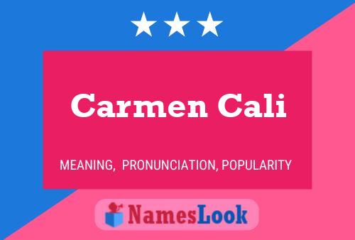 ملصق اسم Carmen Cali