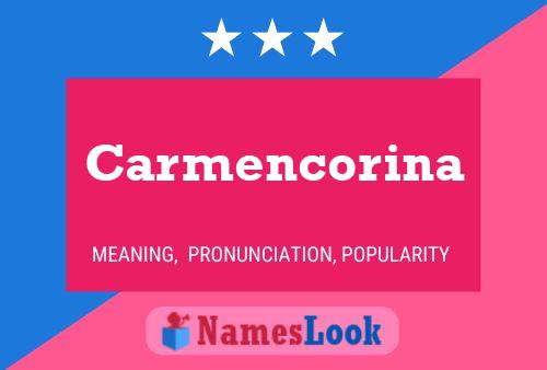 ملصق اسم Carmencorina