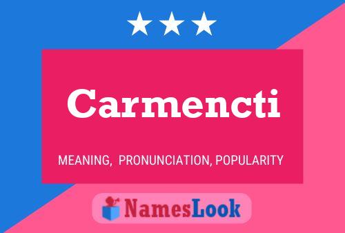 ملصق اسم Carmencti