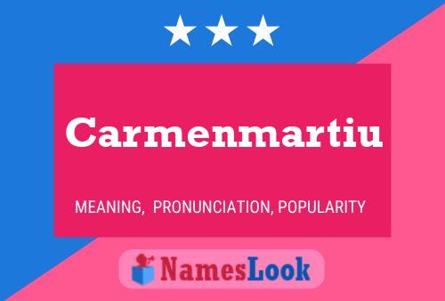 ملصق اسم Carmenmartiu