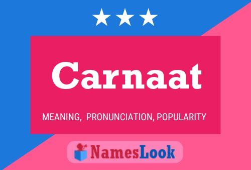 ملصق اسم Carnaat