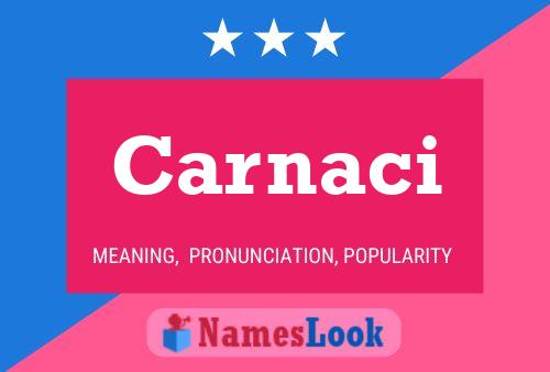 ملصق اسم Carnaci