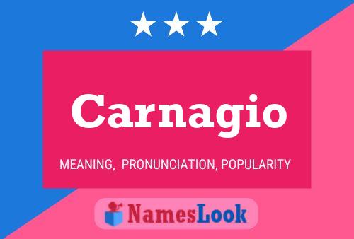 ملصق اسم Carnagio