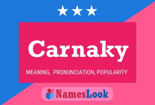 ملصق اسم Carnaky