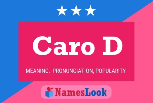 ملصق اسم Caro D