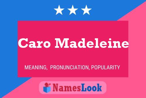 ملصق اسم Caro Madeleine