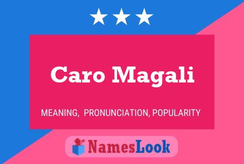 ملصق اسم Caro Magali