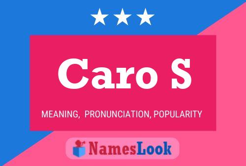 ملصق اسم Caro S