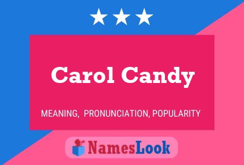 ملصق اسم Carol Candy