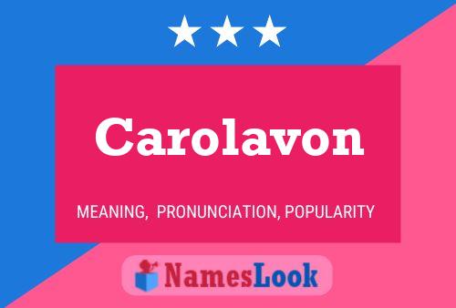 ملصق اسم Carolavon