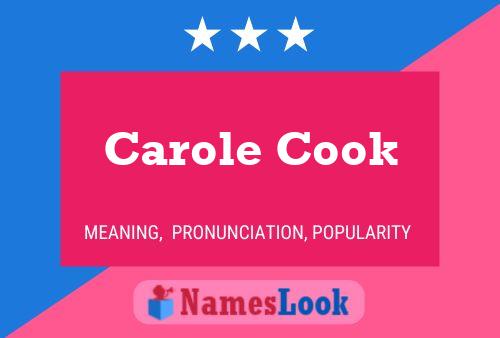 ملصق اسم Carole Cook