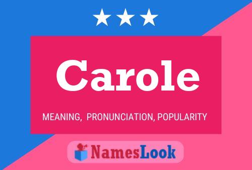 ملصق اسم Carole