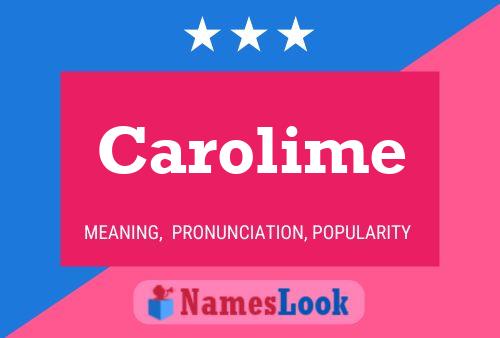 ملصق اسم Carolime