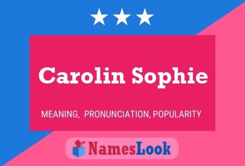 ملصق اسم Carolin Sophie