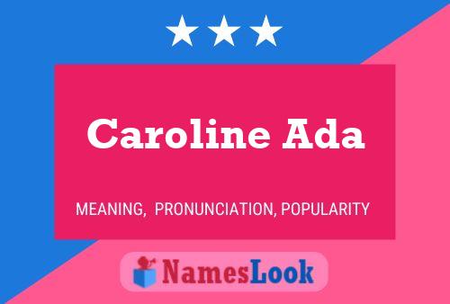 ملصق اسم Caroline Ada