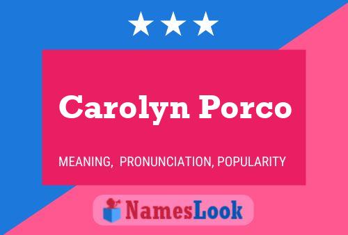 ملصق اسم Carolyn Porco