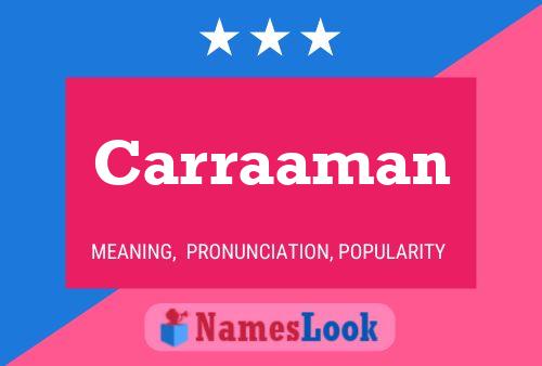 ملصق اسم Carraaman