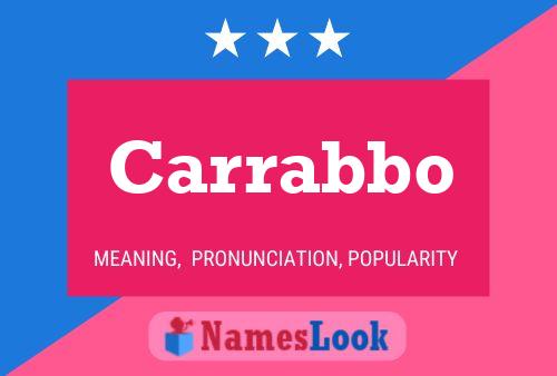 ملصق اسم Carrabbo