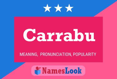 ملصق اسم Carrabu