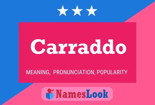 ملصق اسم Carraddo