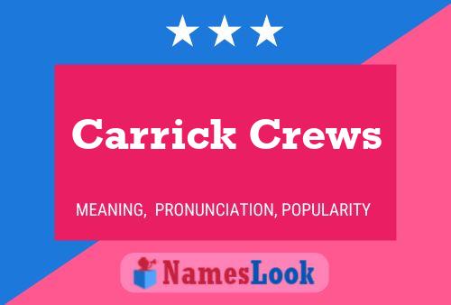 ملصق اسم Carrick Crews