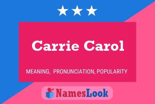 ملصق اسم Carrie Carol