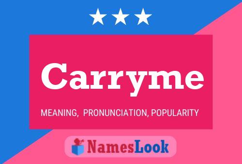 ملصق اسم Carryme