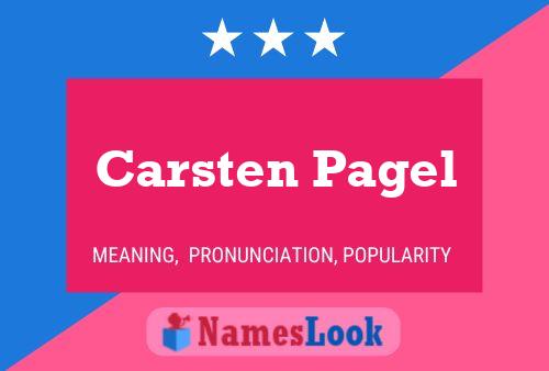 ملصق اسم Carsten Pagel