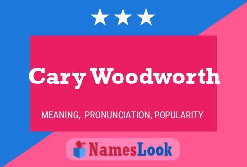 ملصق اسم Cary Woodworth