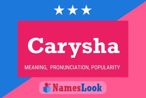 ملصق اسم Carysha